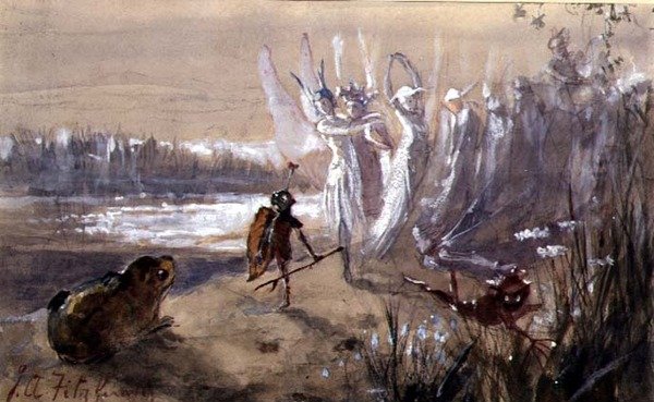 Una sosta nella processione delle fate da John Anster Fitzgerald