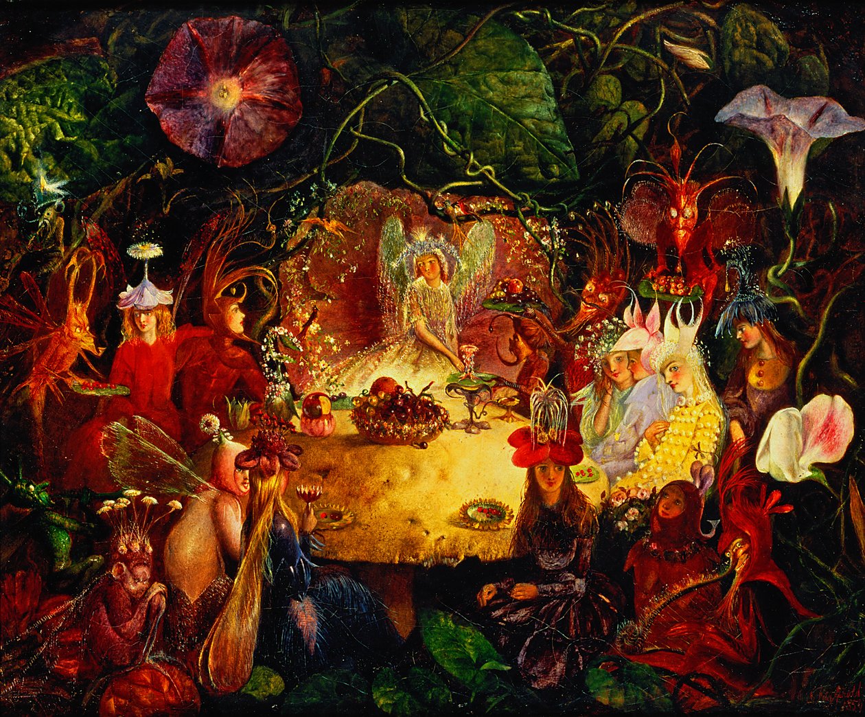 Il banchetto delle fate, 1859 da John Anster Fitzgerald