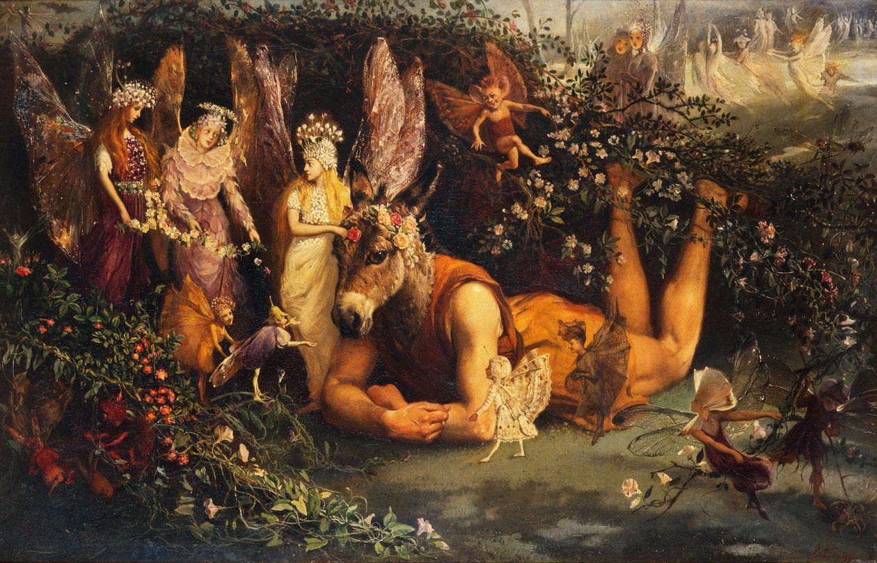 Titania e Bottom, da Sogno di una notte di mezza estate da John Anster Fitzgerald