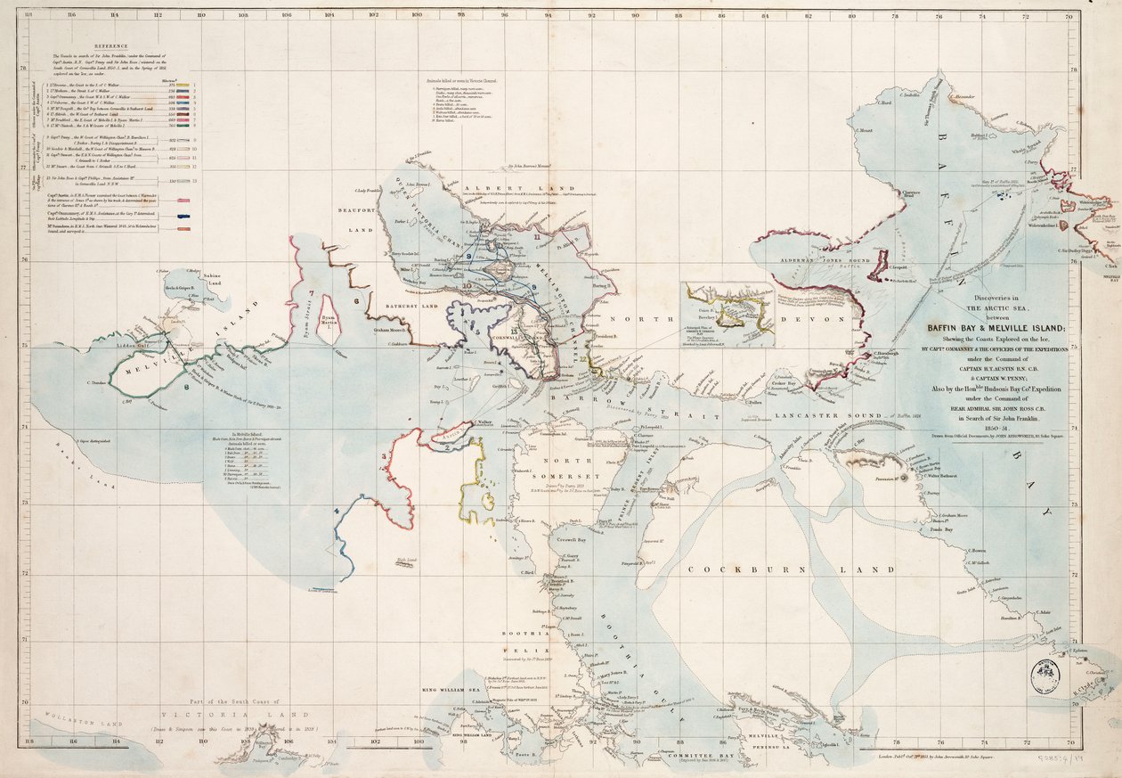 Scoperte nel Mare Artico tra la Baia di Baffin e l