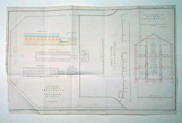 Gamma di celle solitarie erette alla Female Factory a Parramatta, Nuovo Galles del Sud da John Arrowsmith