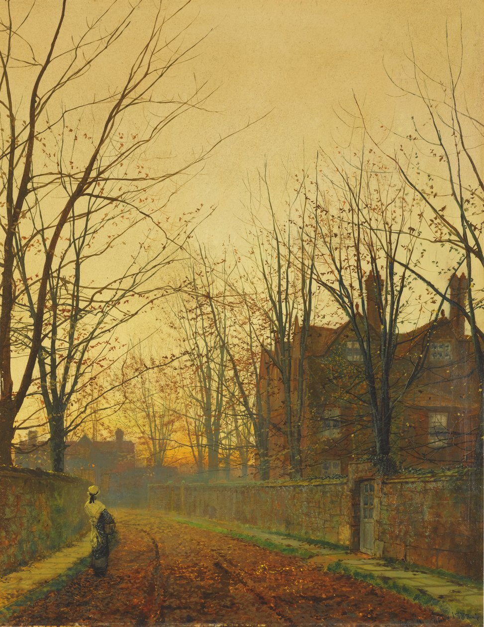 Fine ottobre da John Atkinson Grimshaw