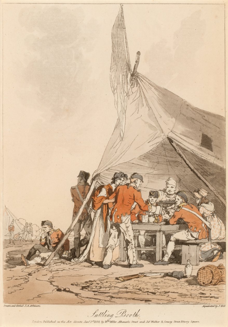 Suttling Booth, circa 1808 da John Augustus Atkinson