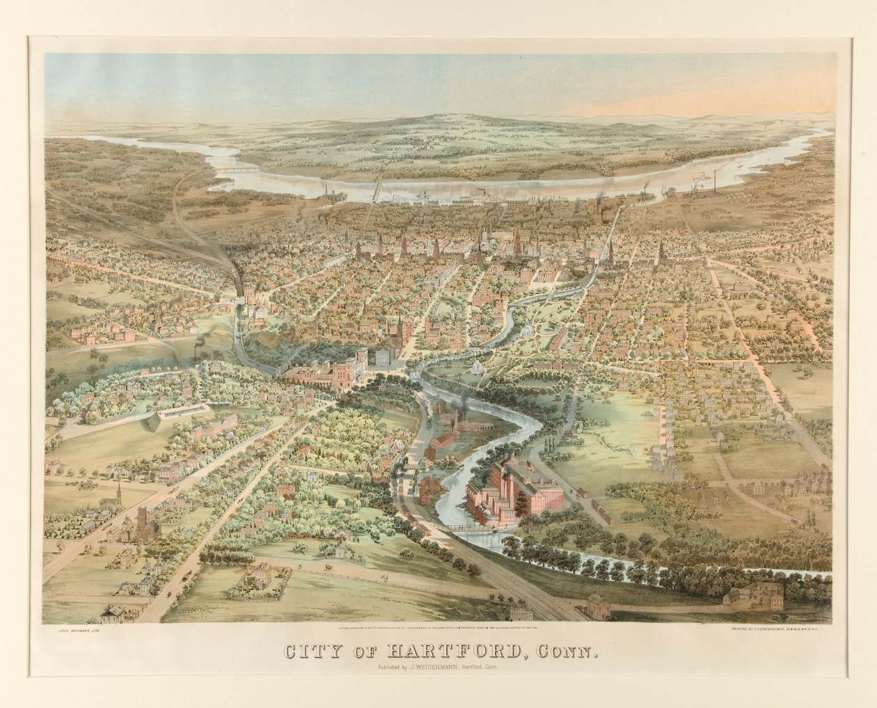 Città di Hartford, Conn. da John Bachmann