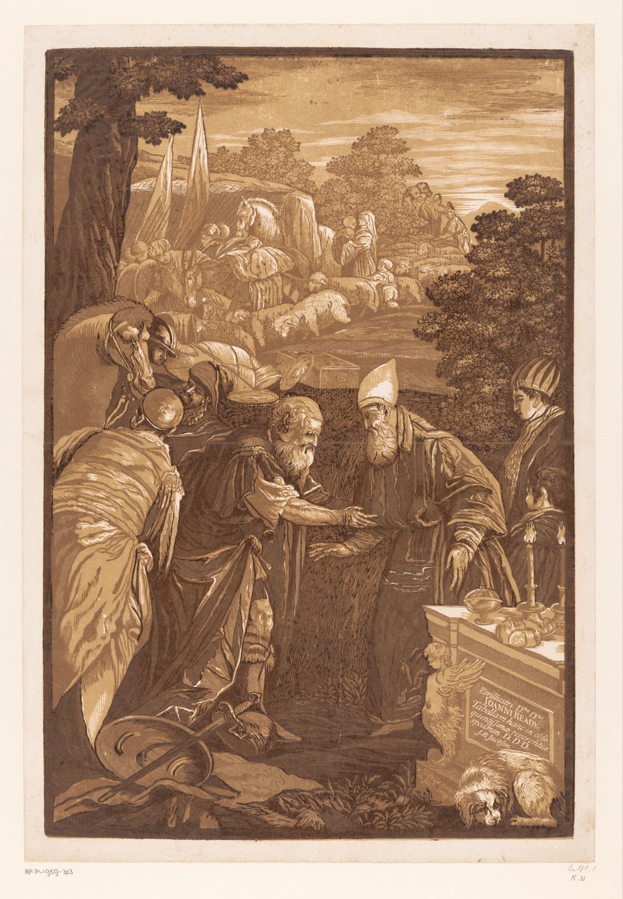Abramo e Melchisedec da John Baptist Jackson
