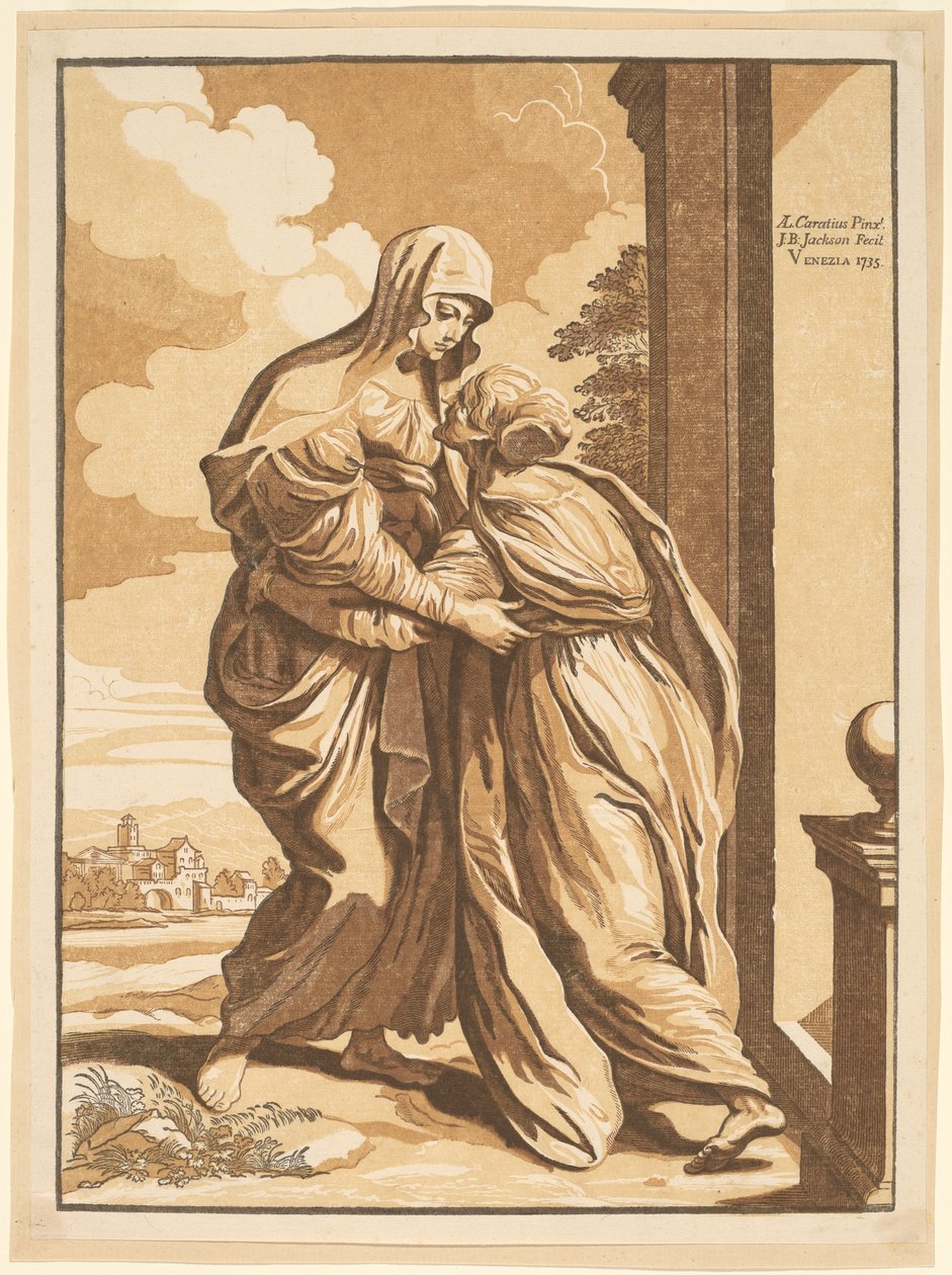 La Visitazione da John Baptist Jackson, after Annibale Carracci
