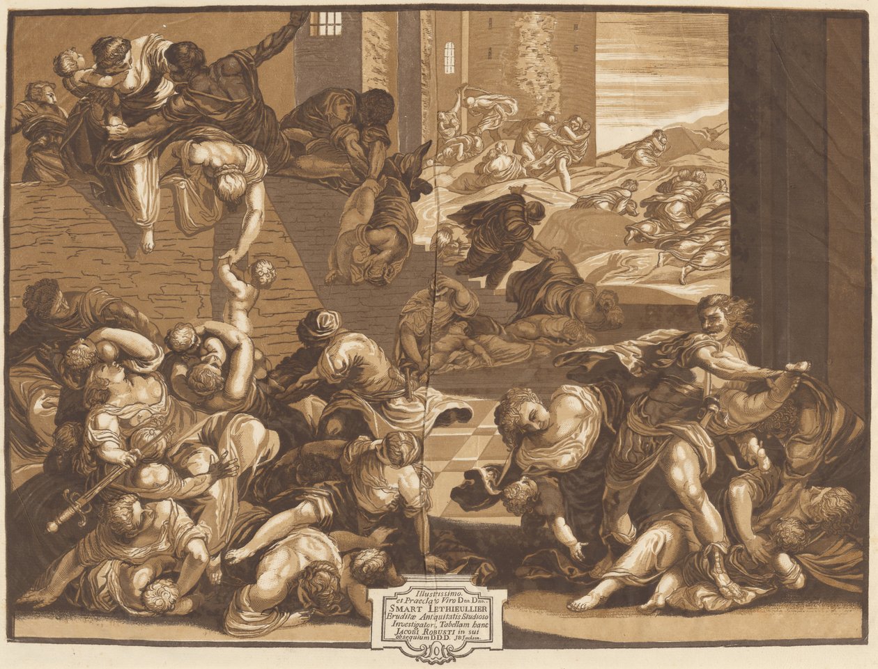 Massacro degli innocenti da John Baptist Jackson, after Jacopo Tintoretto