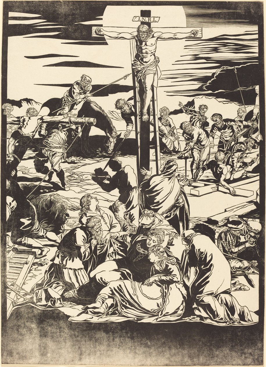La Crocifissione [pannello centrale] da John Baptist Jackson after Jacopo Tintoretto