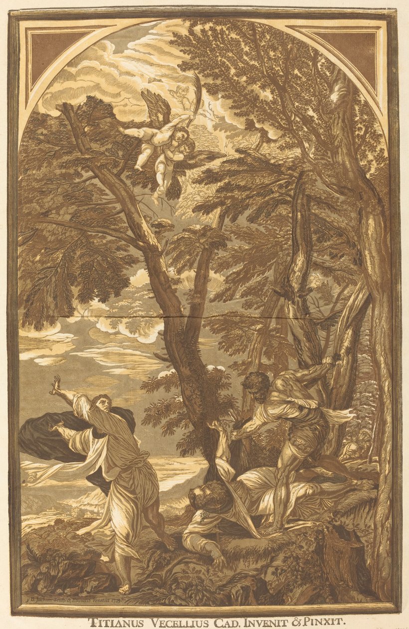 La Morte di San Pietro Martire da John Baptist Jackson after Titian
