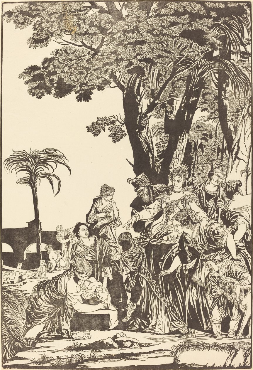 Il ritrovamento di Mosè da John Baptist Jackson after Veronese
