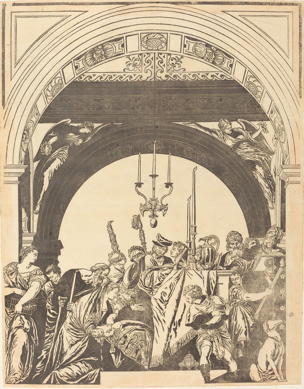 La presentazione al tempio (La circoncisione) da John Baptist Jackson after Veronese