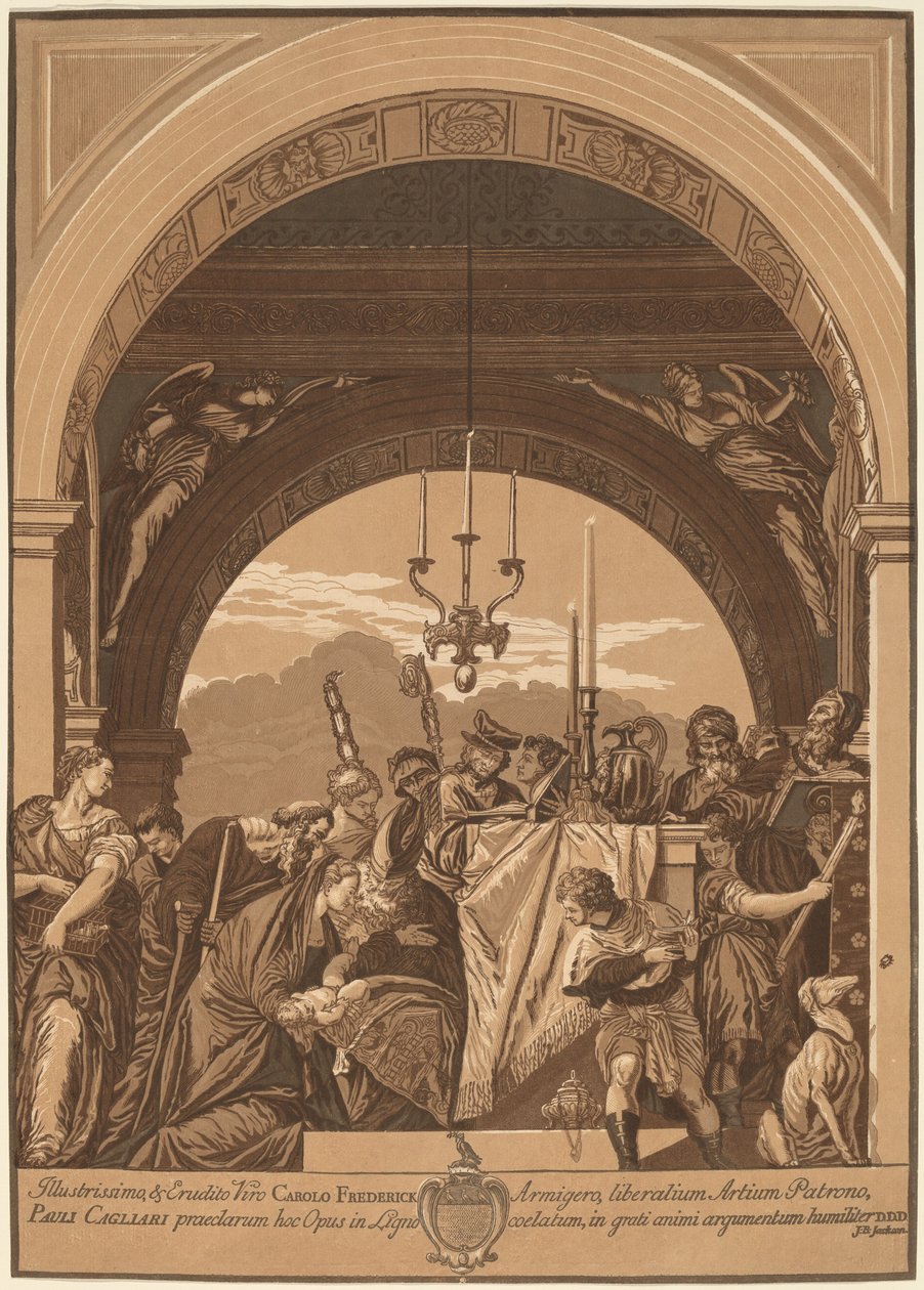 La presentazione al tempio da John Baptist Jackson, after Veronese