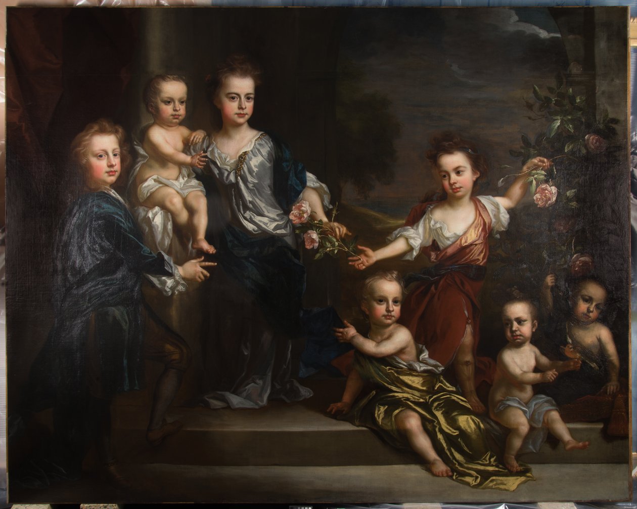 Ritratto di sette dei figli di Charles Seymour, 6º Duca di Somerset da John Baptiste Closterman