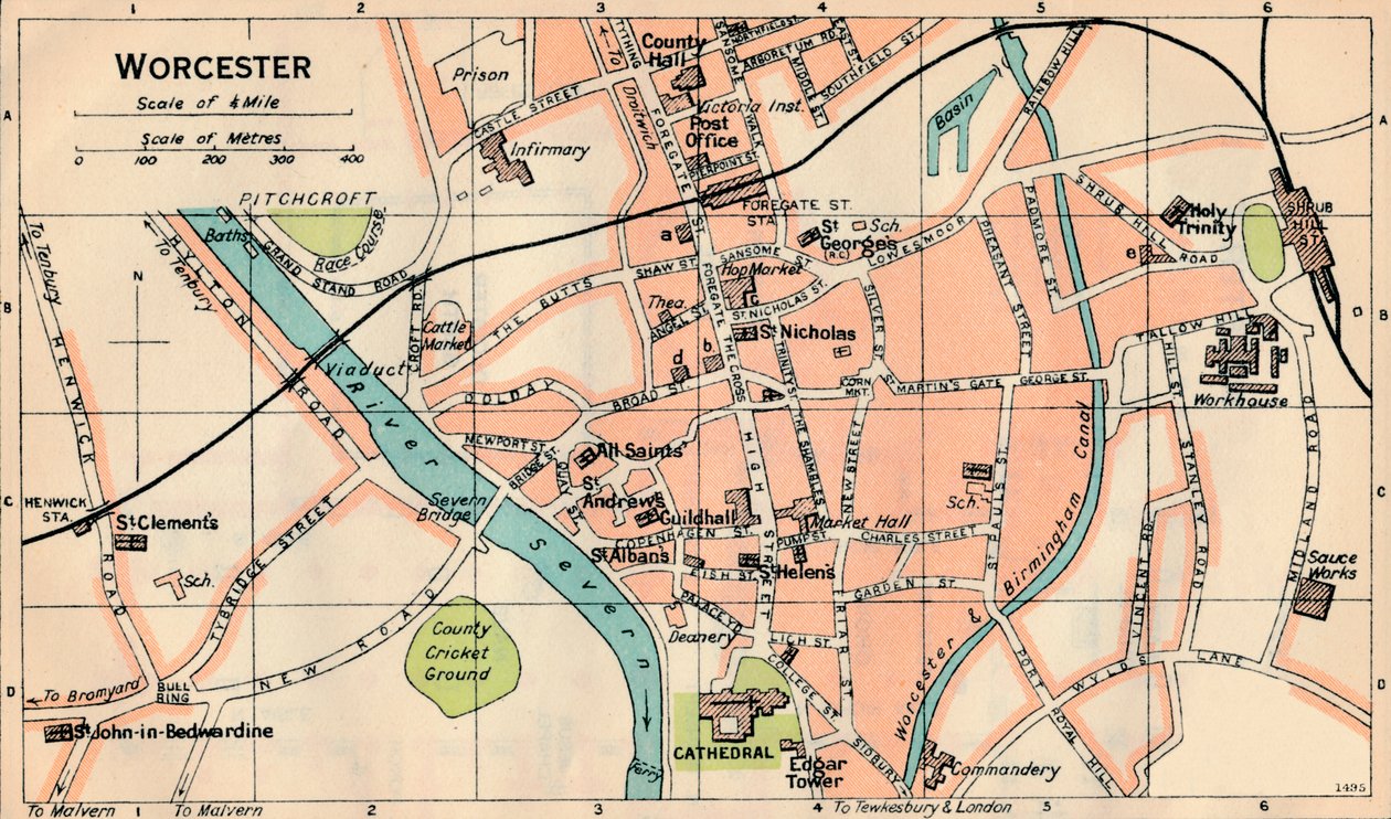 Worcester, 20° secolo da John Bartholomew