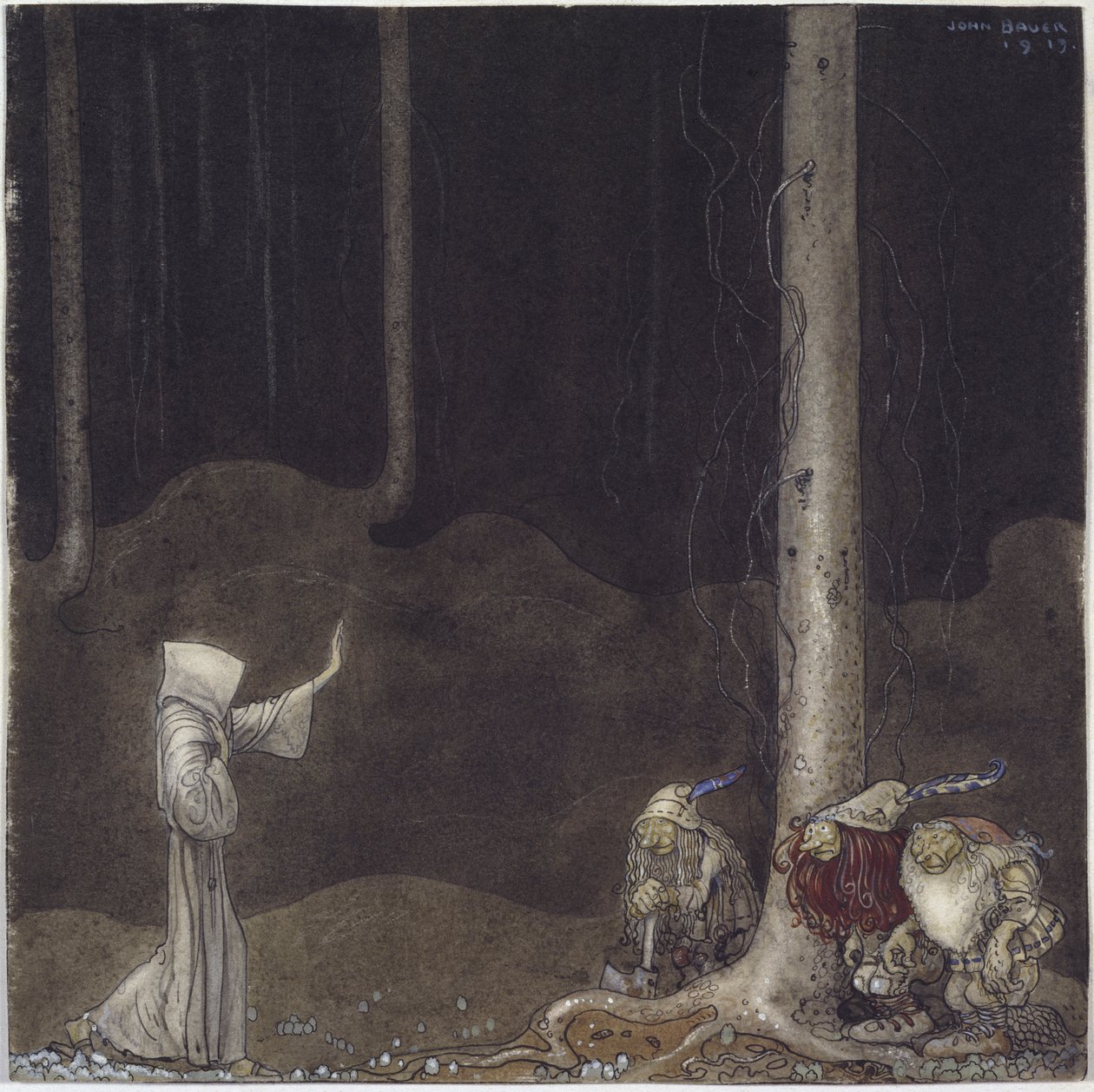 Fratello Martin e i tre troll da John Bauer