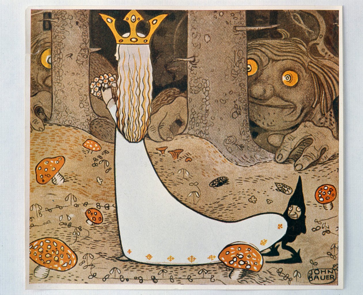 La principessa e il troll. Da Bland Tomtar och Troll da John Bauer