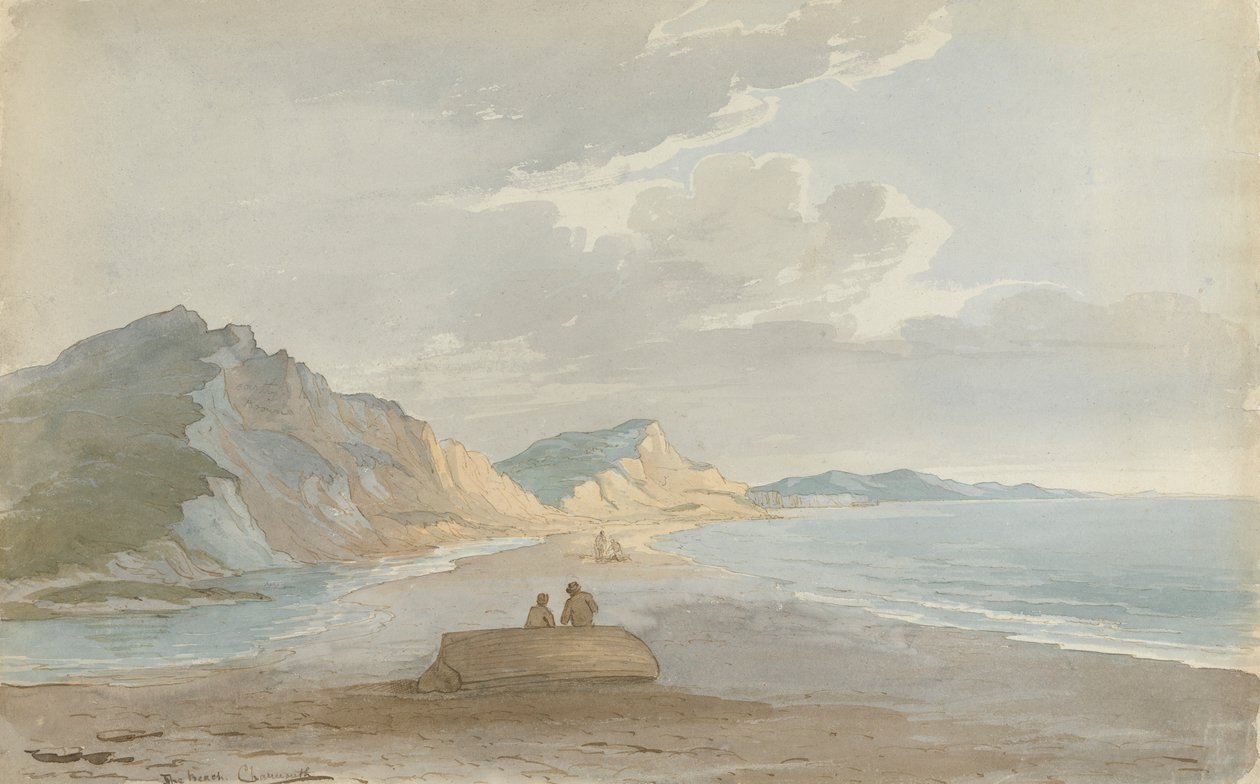 La spiaggia di Charmouth da John Baverstock Knight