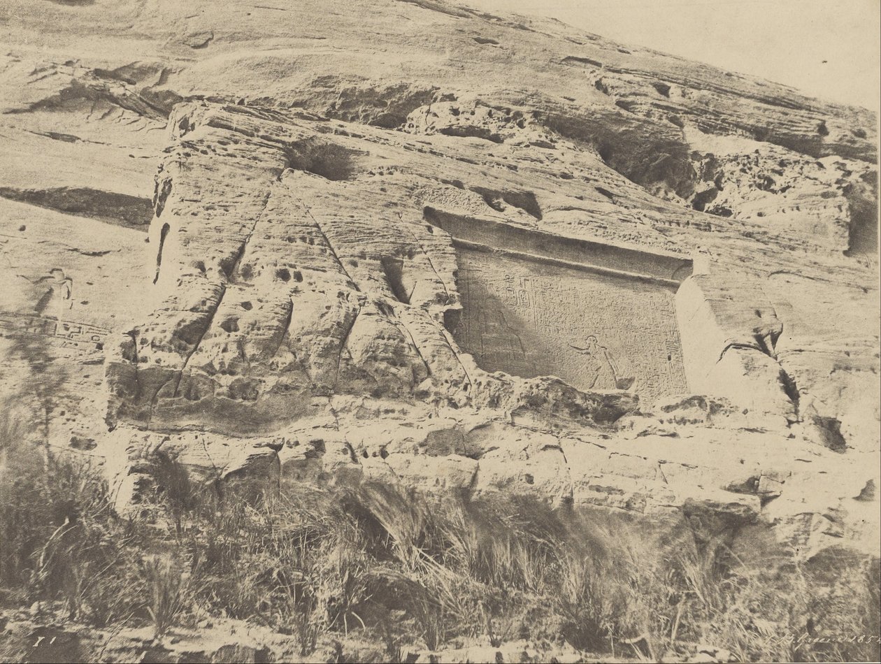 Ibsamboul, stele a destra del Tempio di Hathor da John Beasly Greene