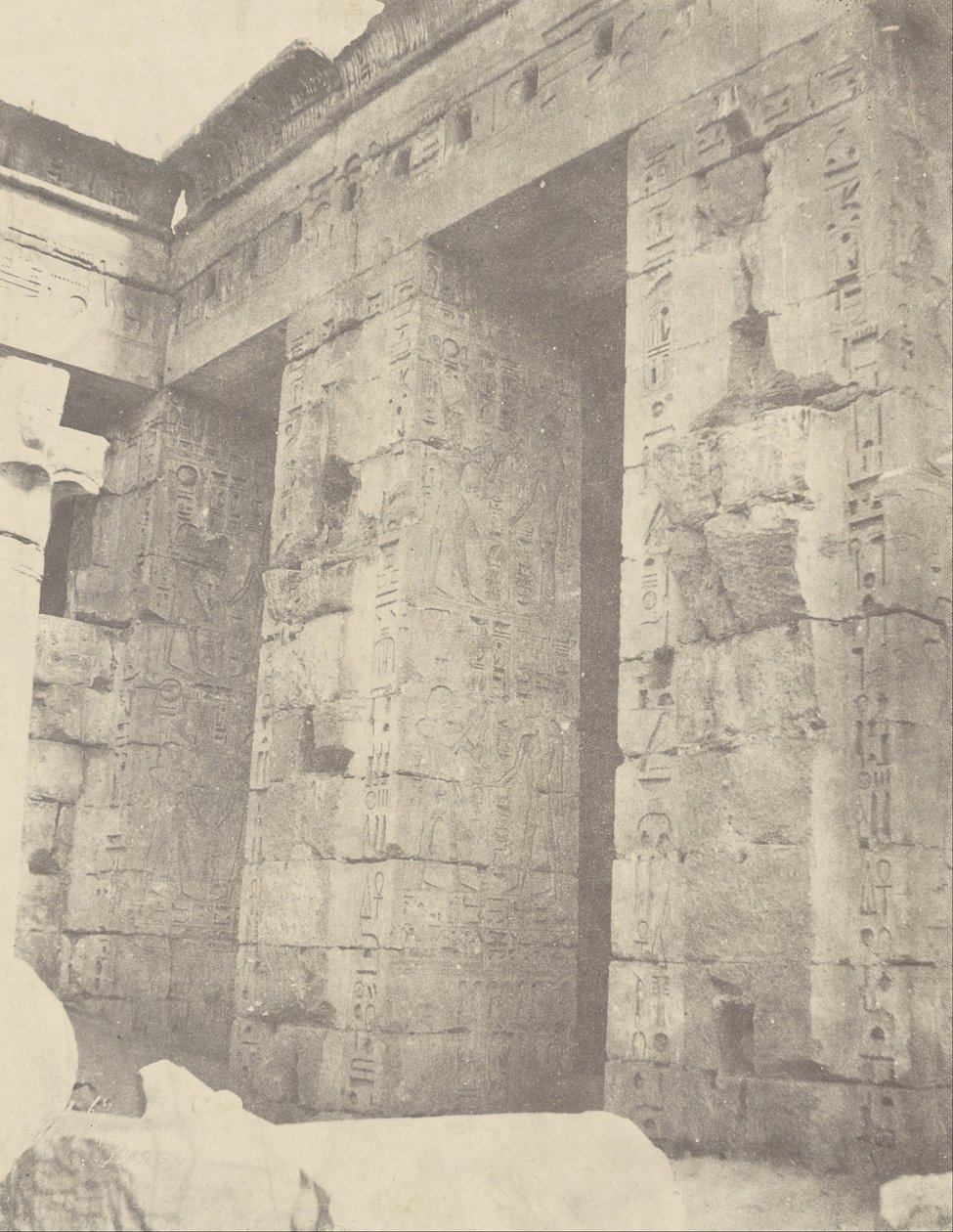 Médinet Habou, Palazzo di Ramses II 2a Corte, Lato Est da John Beasly Greene