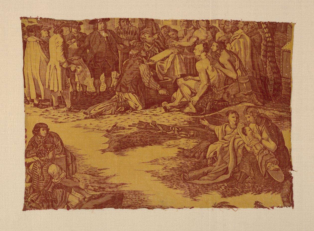 Frammento intitolato "Trattato di William Penn con gli indiani". da John Boydell