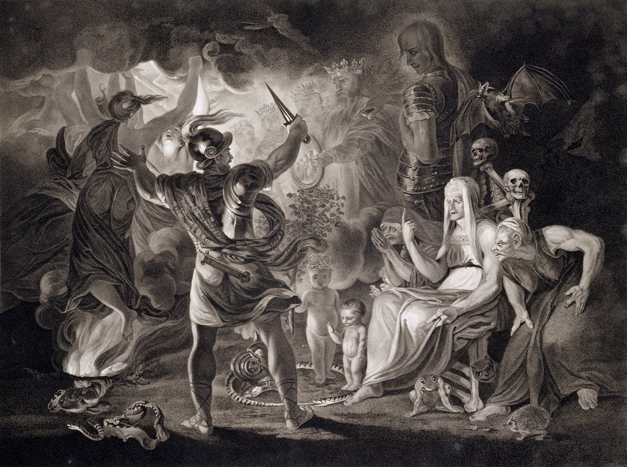 Macbeth, le tre streghe e Ecate, 1805 da John Boydell
