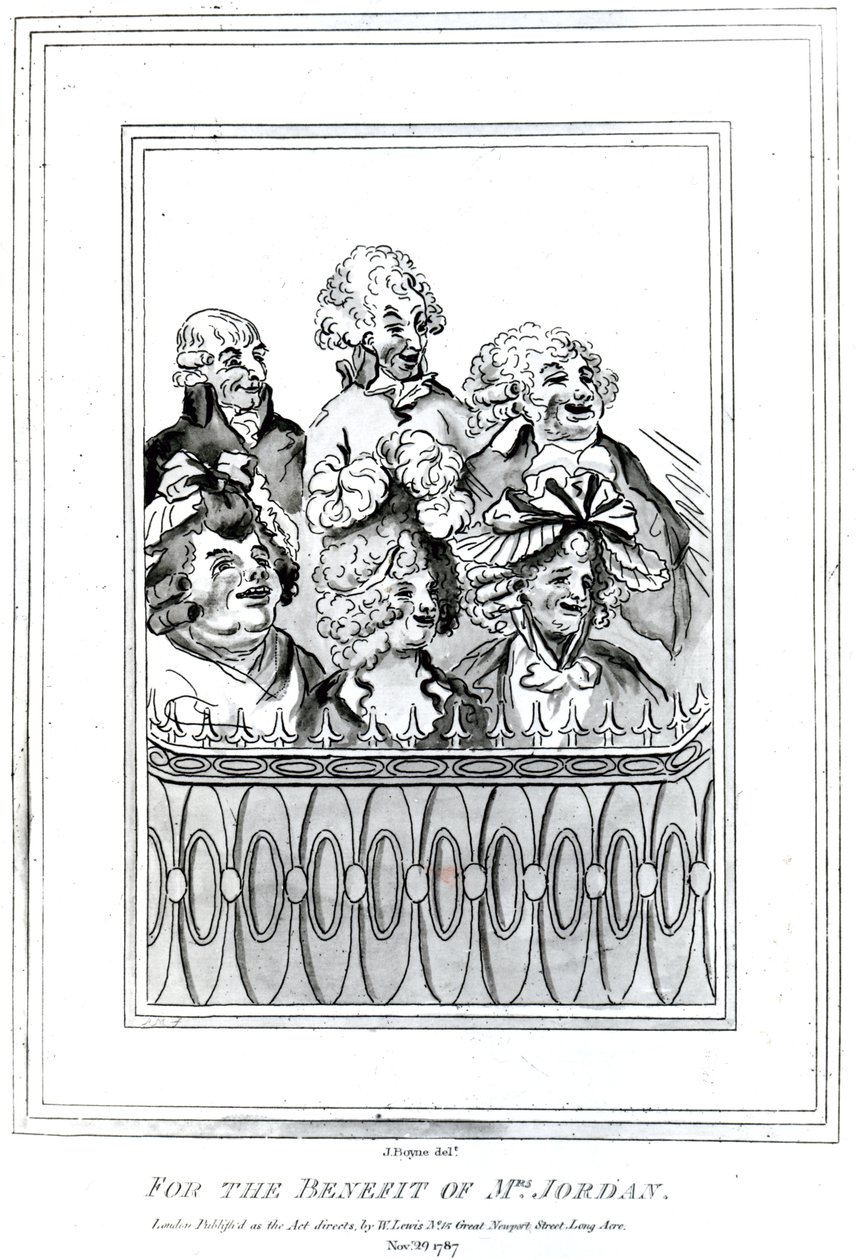 Per il beneficio di Mrs Jordan, 1787 da John Boyne