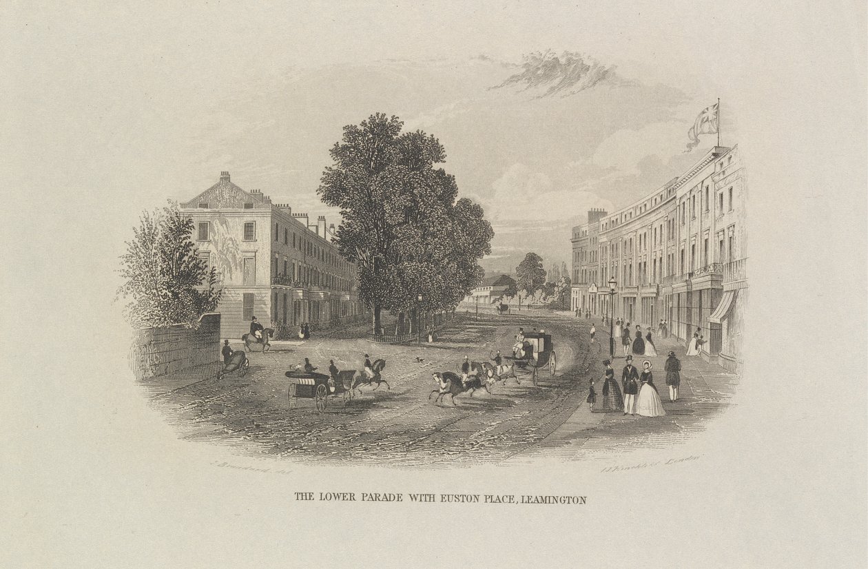 La parata inferiore con Euston Place, Leamington da John Brandard
