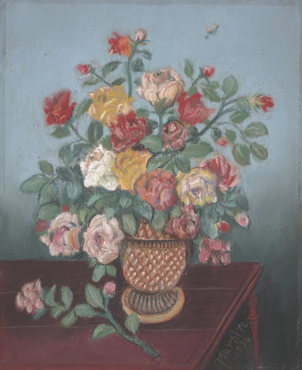 Natura morta con rose da John Breckinridge Martin