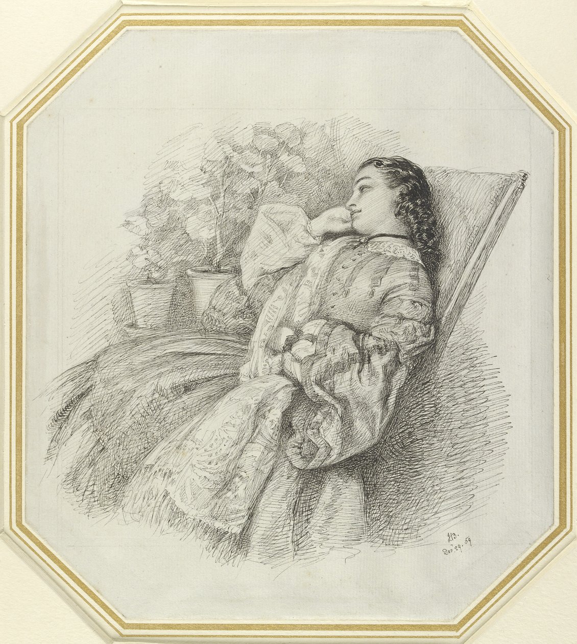 Georgina Hannay, 1859 da John Brett