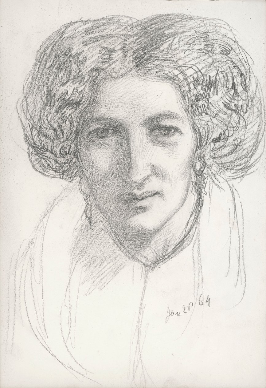 Ritratto di una donna a mezzo busto da John Brett