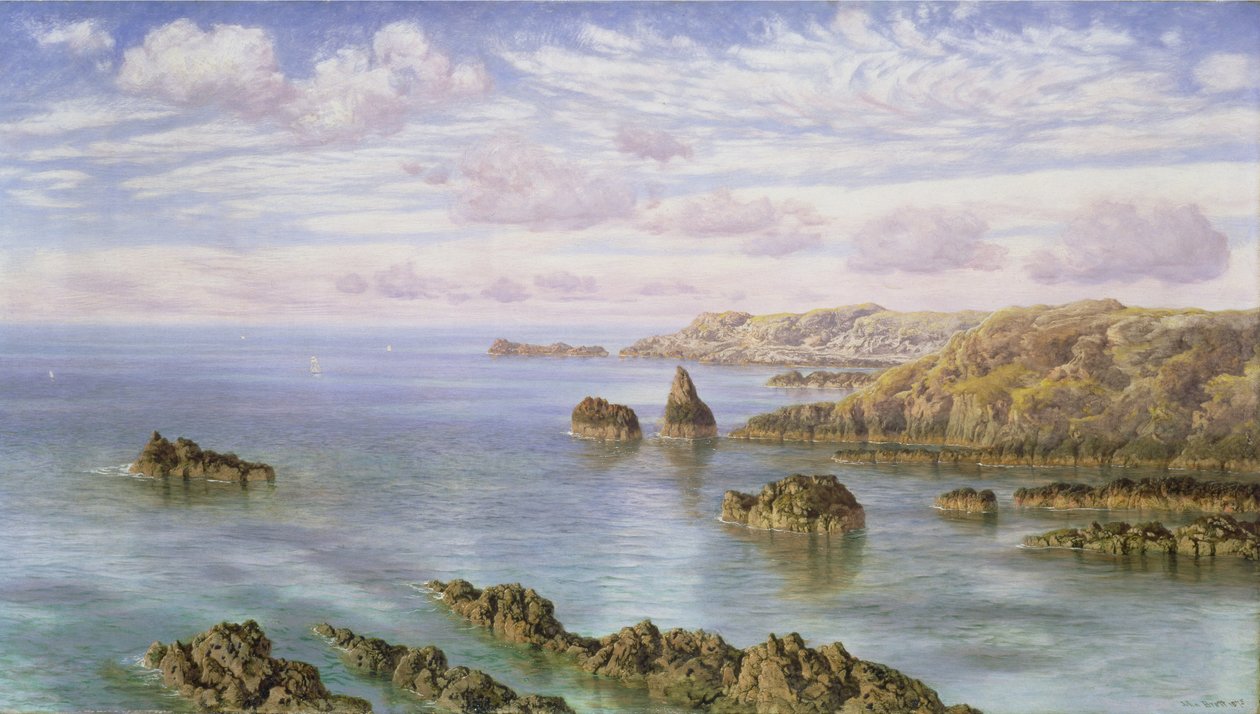 La costa meridionale di Guernsey da John Brett