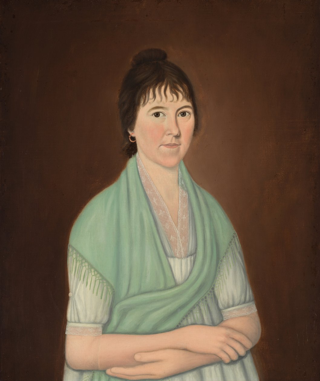 Signora James Perkins, Jr., 1800-1809 circa (olio su tela) da John Brewster