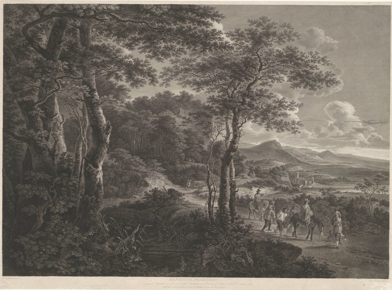 Paesaggio con briganti prigionieri da John Browne