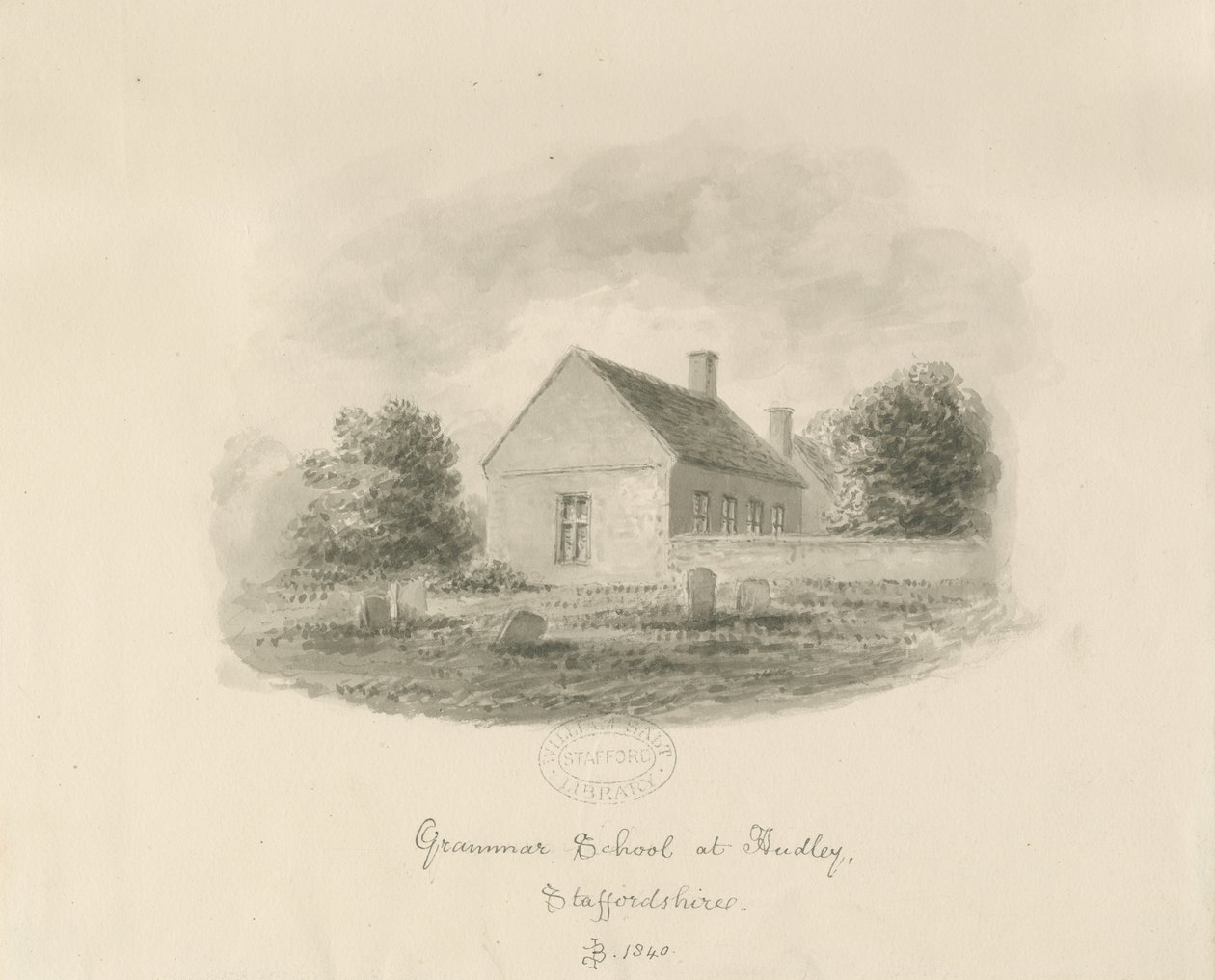 Scuola di grammatica di Audley da John Buckler