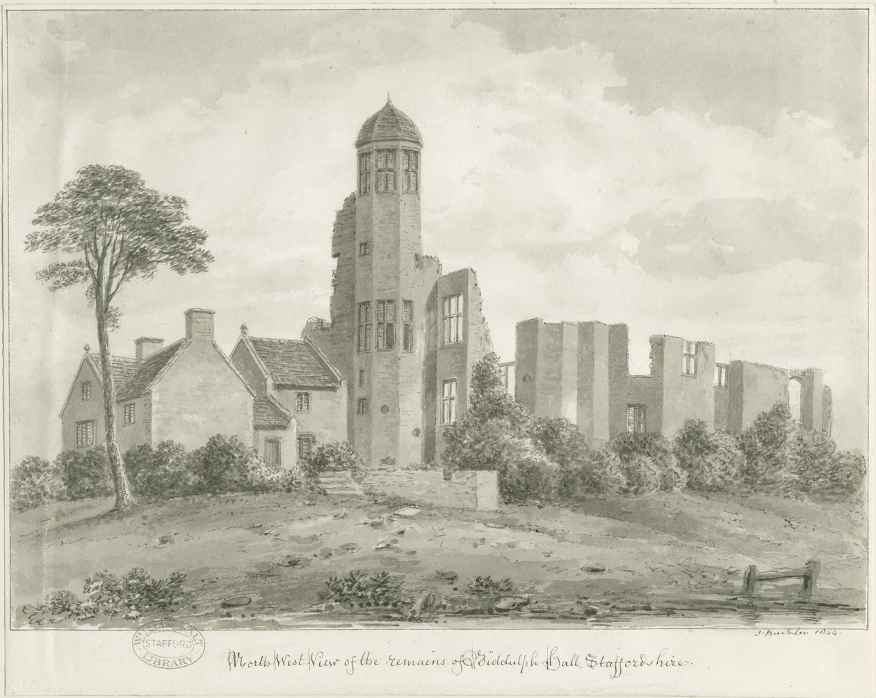 Biddulph Hall (vecchia) da John Buckler