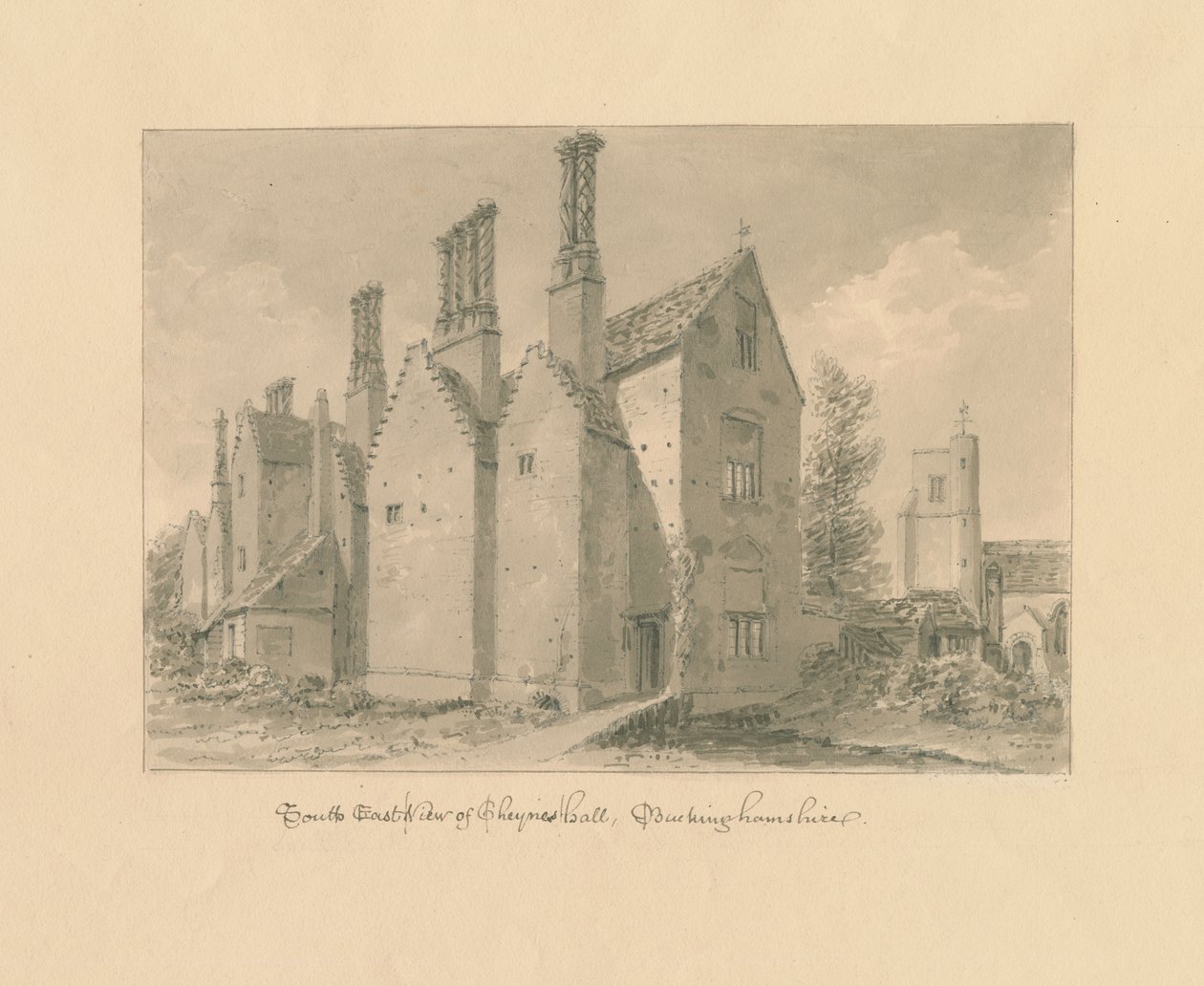 Buckinghamshire - Chenies Hall da John Buckler