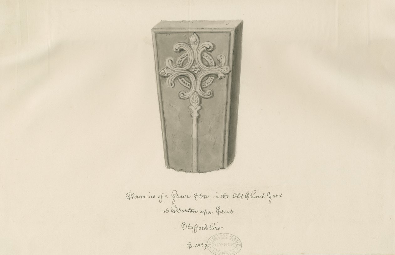 Burton-upon-Trent - Lapide nel Vecchio Cimitero da John Buckler