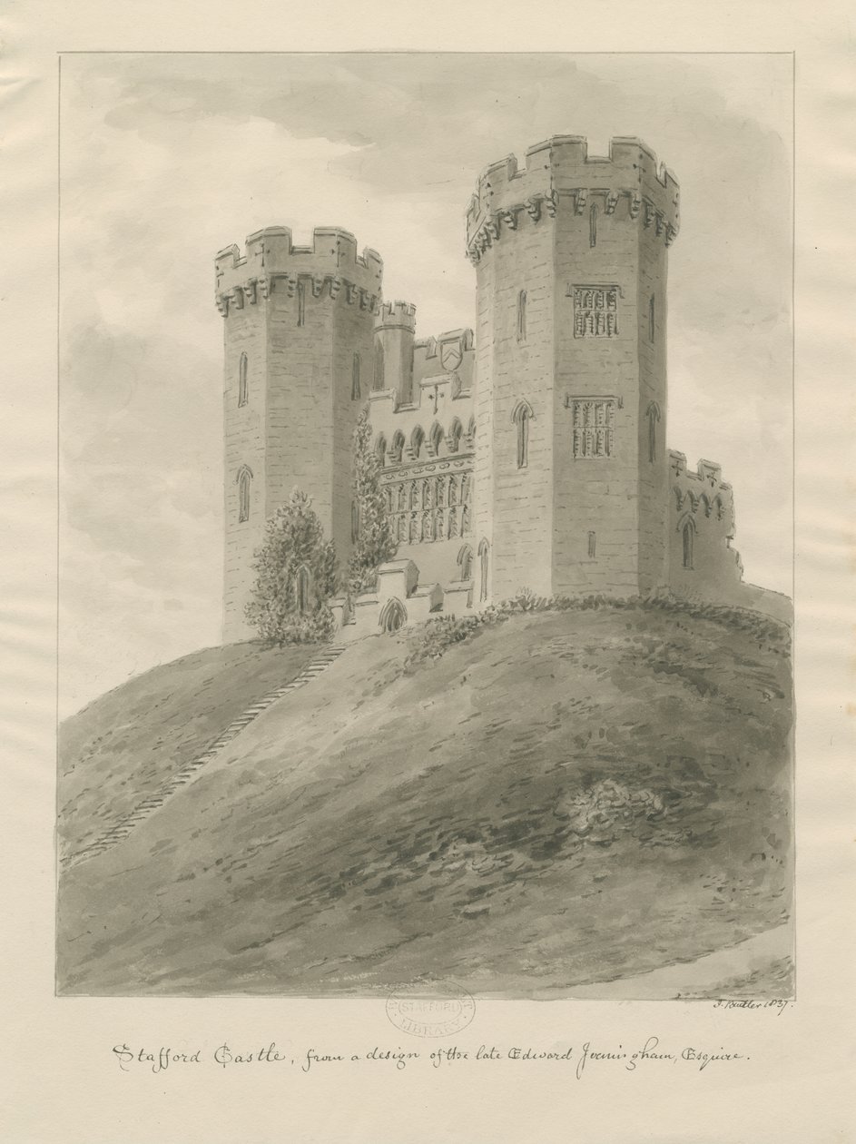 Chiesa del Castello - Castello di Stafford da John Buckler