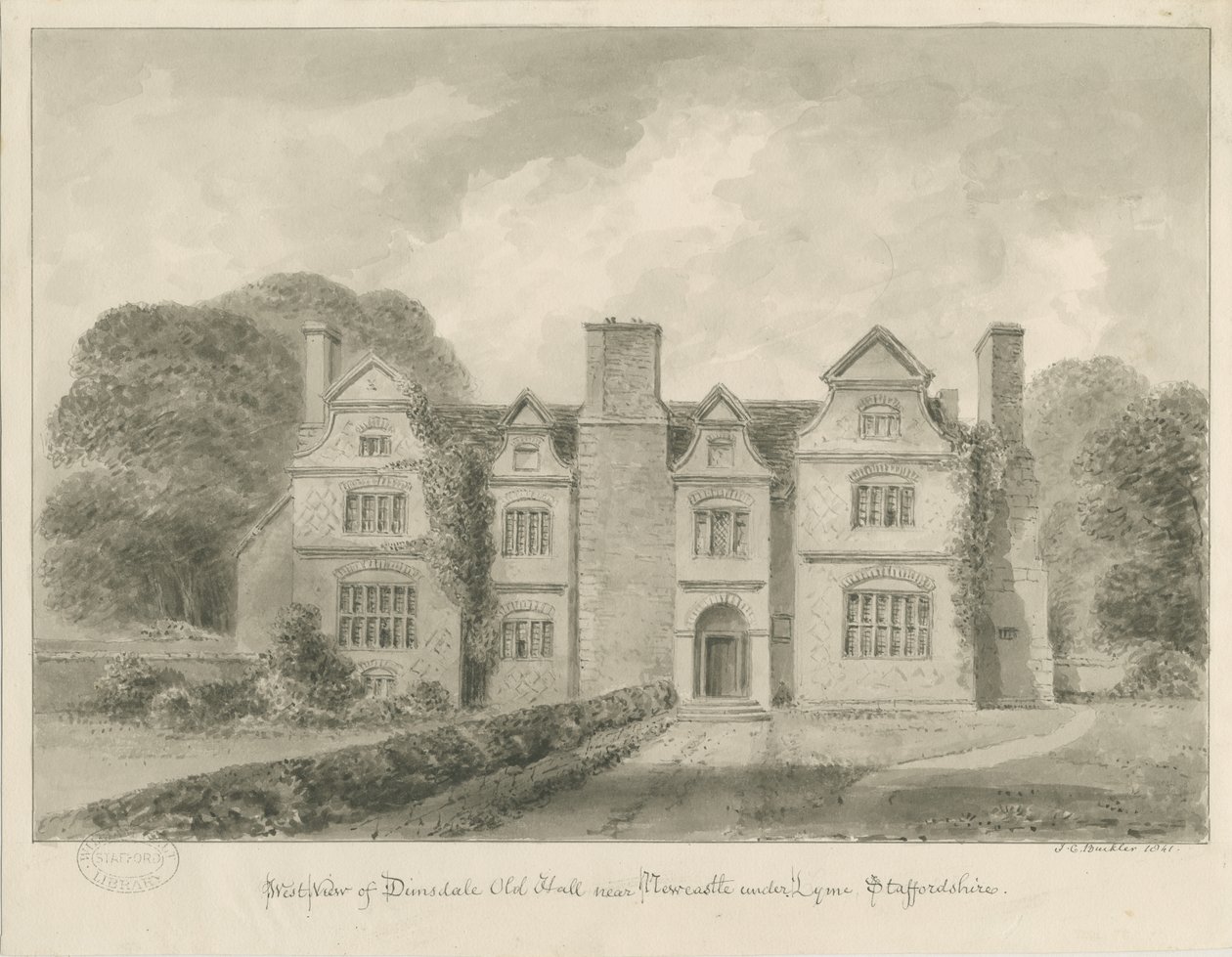 Dimsdale Old Hall da John Buckler