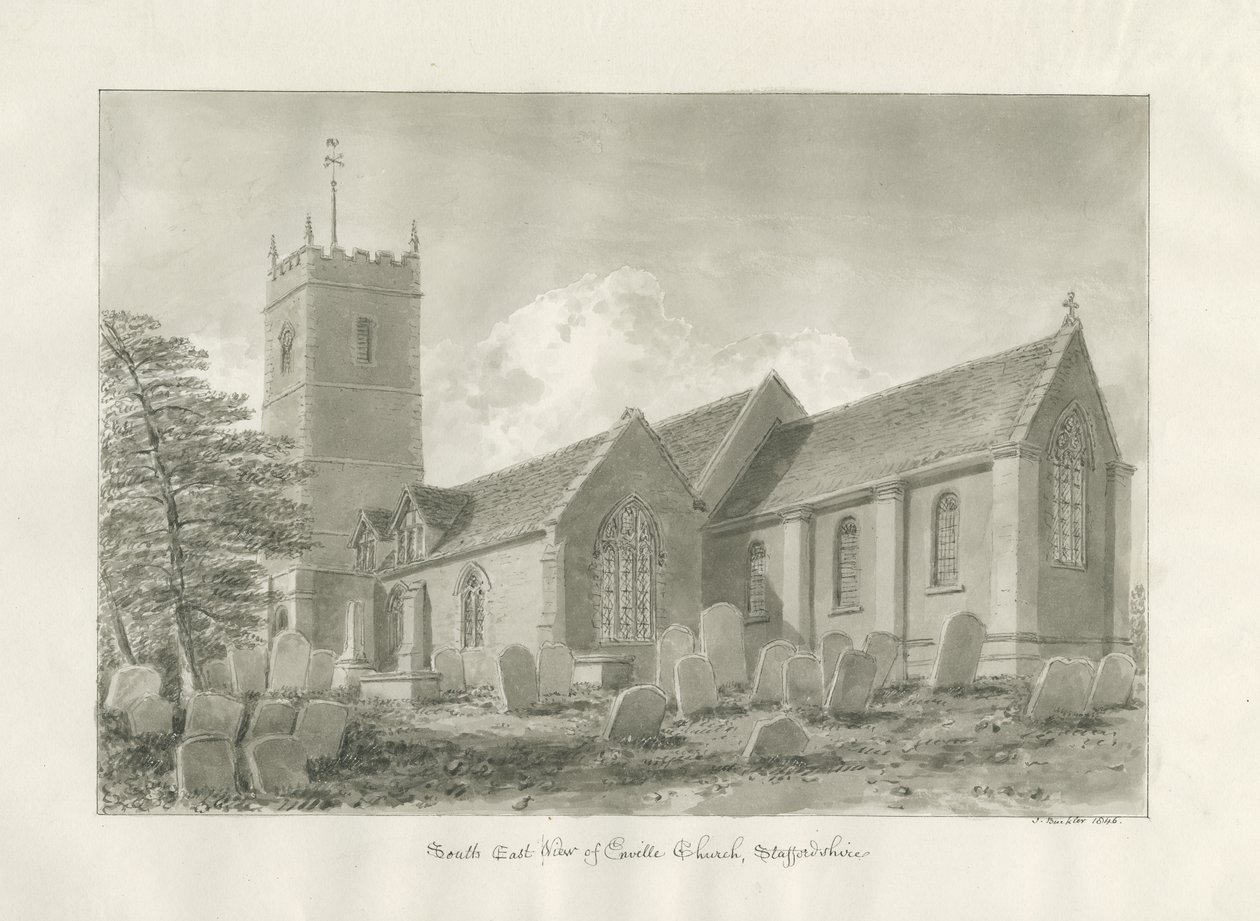 Chiesa di Enville da John Buckler