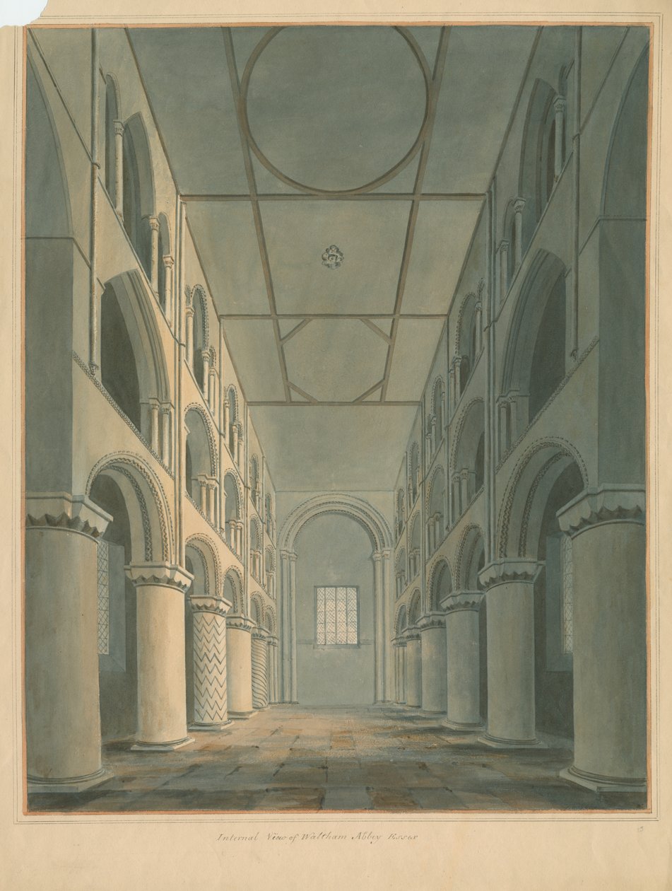 Essex - Abbazia di Waltham - Interno da John Buckler
