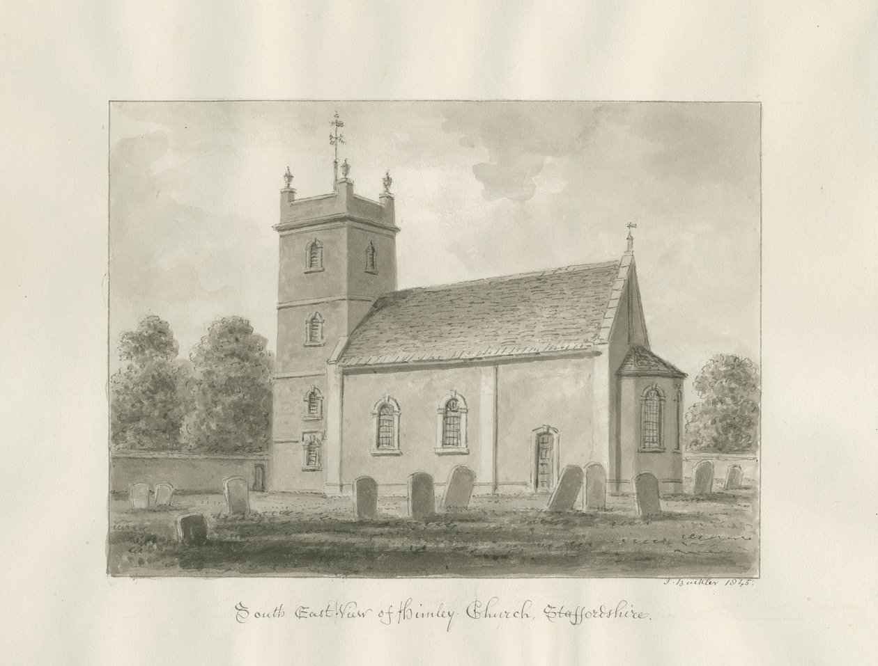 Chiesa di Himley da John Buckler