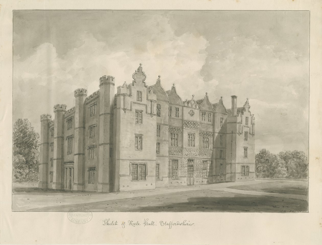 Keele Hall da John Buckler