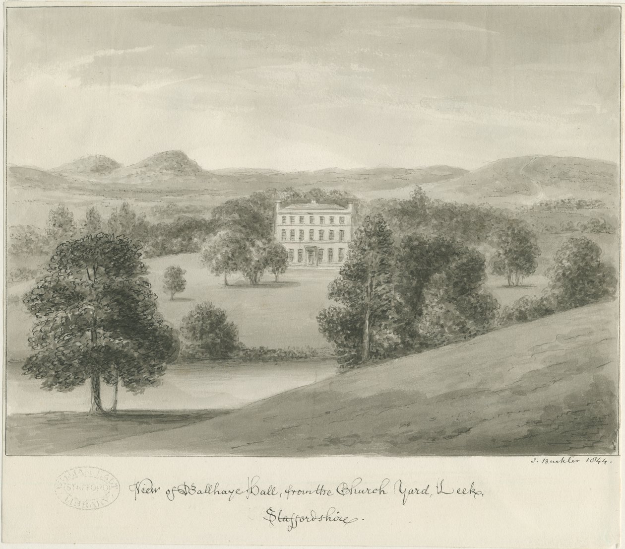 Leek - Ball Haye Hall da John Buckler