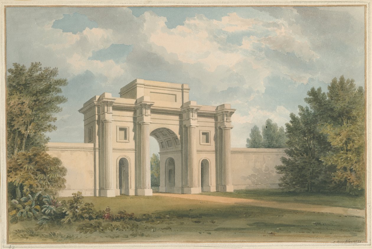 Leicestershire - Gopsall House - Il Portale da John Buckler