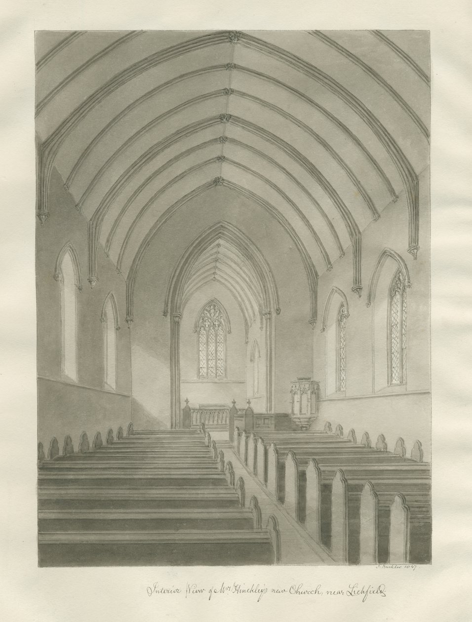Lichfield - Interno della chiesa di Cristo [
