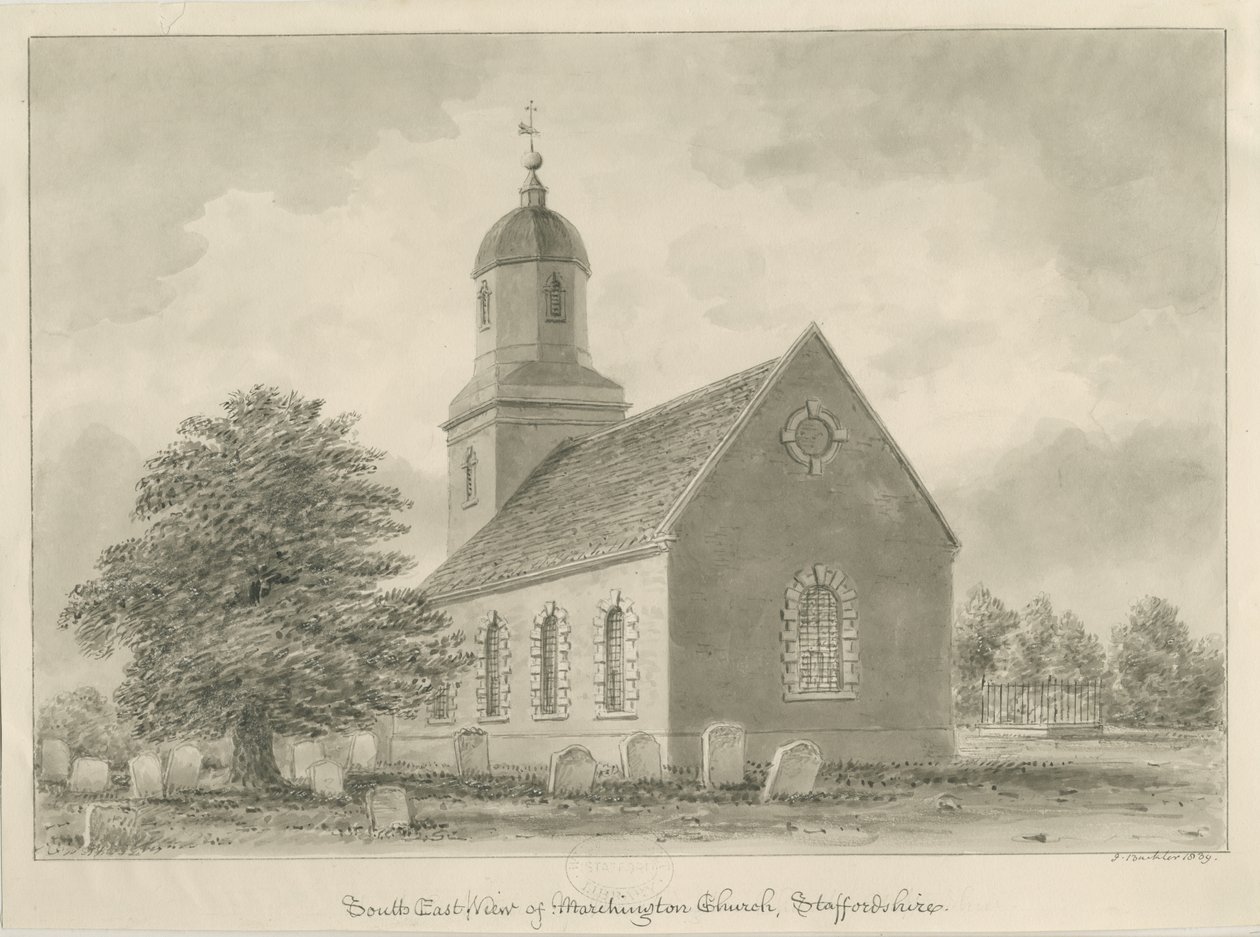 Chiesa di Marchington da John Buckler