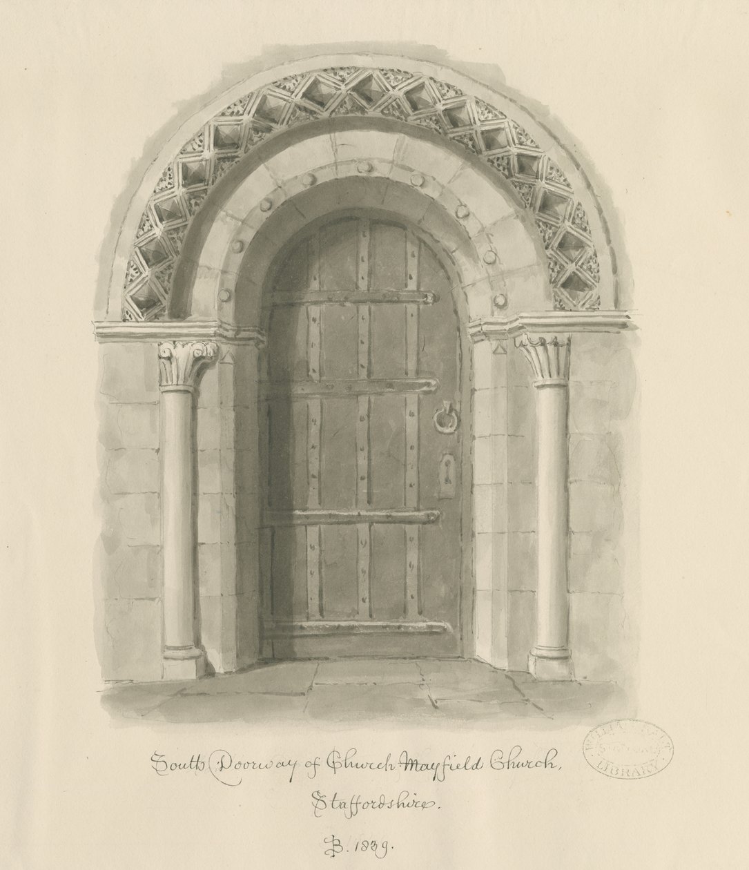 Mayfield Church - Porta Sud da John Buckler
