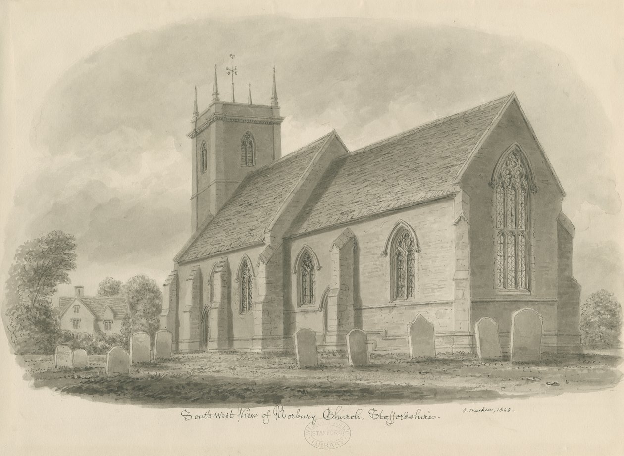Chiesa di Norbury da John Buckler