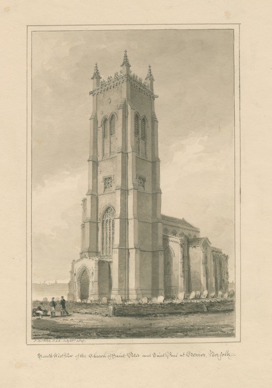 Norfolk - Cromer - Chiesa di San Pietro e San Paolo da John Buckler